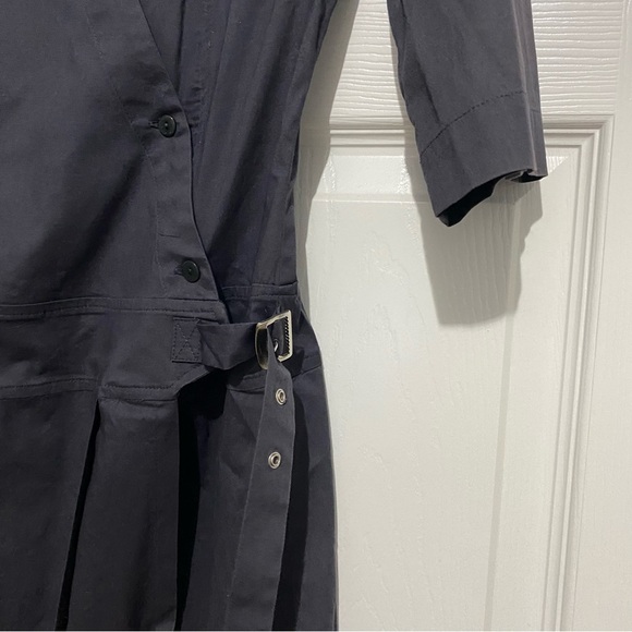 Vintage Y2K Irene Van Ryb Gray Wrap Buckle Dress Women's 36 US 6 - Picture 8 of 8